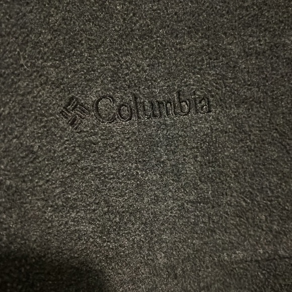 Men's Steens Mountain Gray Mock Neck Zip Fleece Columbia Jacket L XL Vintage - Picture 5 of 8